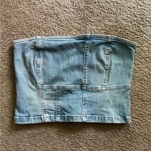 Zara denim tube top